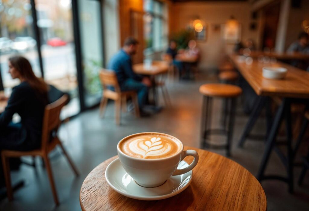 minimalist coffee stop